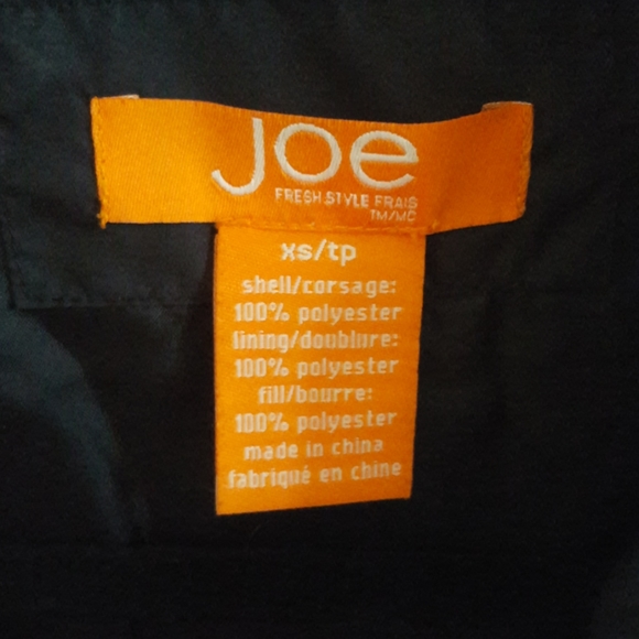 Joe Fresh Black Lightweight Puffer Jacket, X-Small - Picture 3 of 9
